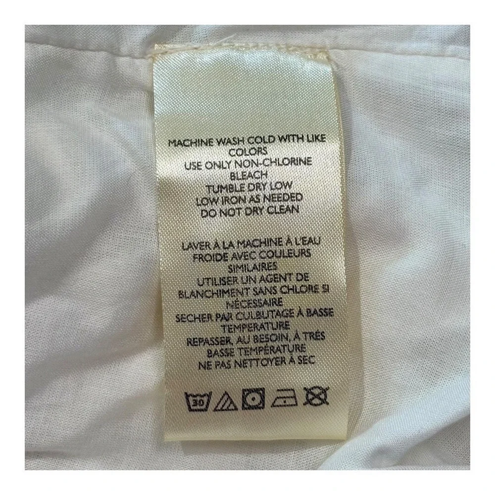 Free People Adella Mini‎ Dress Womens Small Ivory White Boho Open Back Button